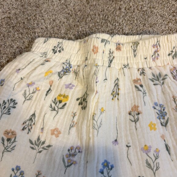Rabbit & Bear Organic Cotton Wide Leg Pants Floral 12 months - Picture 5 of 8